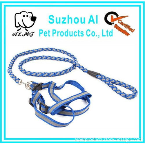 Nylon Soft Rope Adjustable Dog Collar and Leash